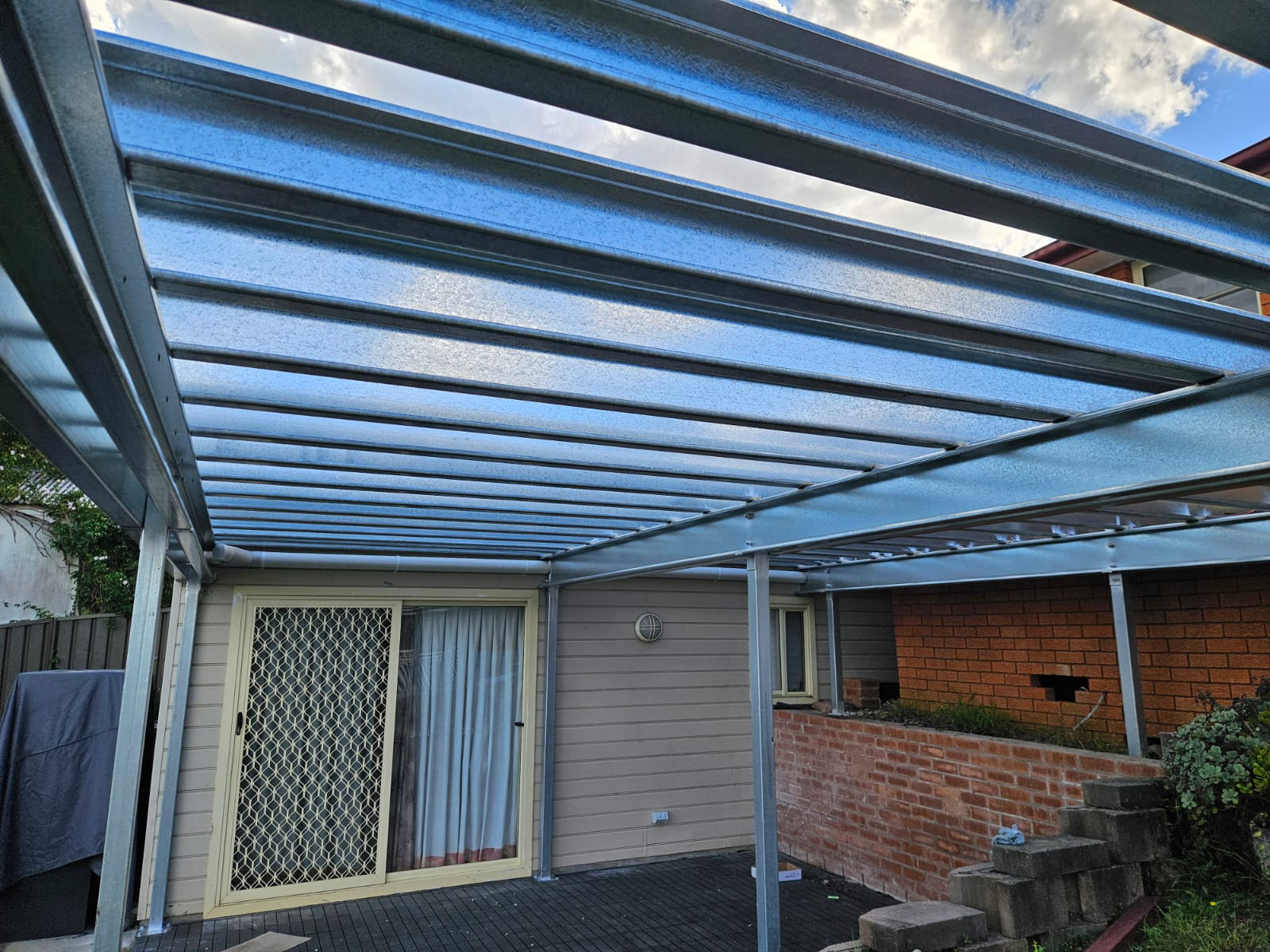 steel frame decking